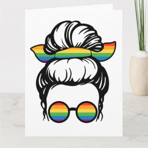 Cartão Orgulho LGBT. Gay amor