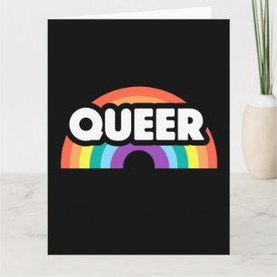 Cartão orgulho - O amor do arco-íris queer é amor.
