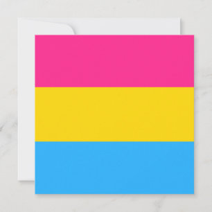 Cartão Orgulho Pansexual (Bandeira Pan)