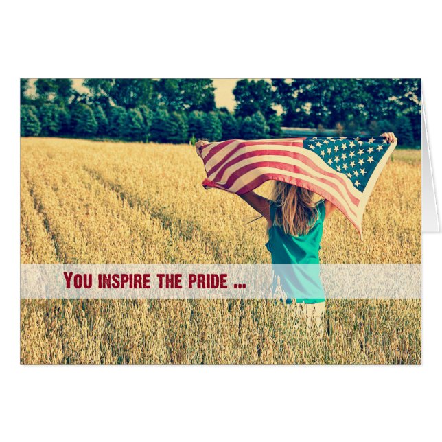 Cartão Orgulho Patriótico (Frente Horizontal)