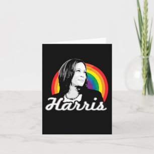 Cartão Orgulho político LGBTQ+ HARRIS
