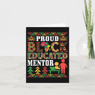 Cartão Orgulho Preto Ordenado Mentor Orgulho Africano Ame