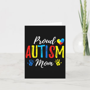 Cartão Orgulhosa Mãe Autismo Aconselhamento Familiar Corr