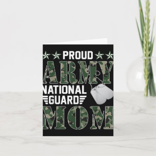 Cartão Orgulhosa Mãe da Guarda Nacional do Exército Famíl