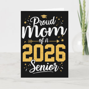 Cartão Orgulhosa Mãe De Um 2026 Sênior 2026 Cl De 2026 Gr