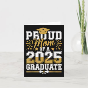 Cartão Orgulhosa Mãe De Um Formando 2025 Cl De Gra Mais v