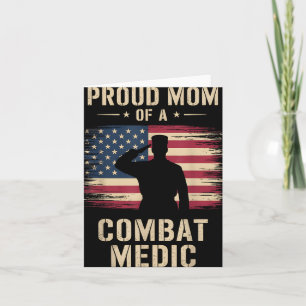 Cartão Orgulhosa Mãe De Um Médico De Combate Dia Dos Vete