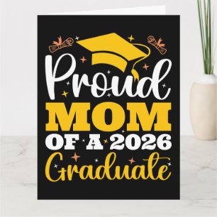Cartão Orgulhosa Mãe De Um Personalizado Formatura Mãe 20