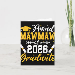 Cartão Orgulhosa Mawmaw De Um Sênior Avó Graduado Em 2026