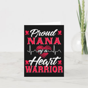 Cartão Orgulhosa Nana De Uma Consciência Chd Guerreira Ca