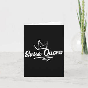 Cartão Orgulhosa Salsa Dance Queen Gift Para Salsa Lover