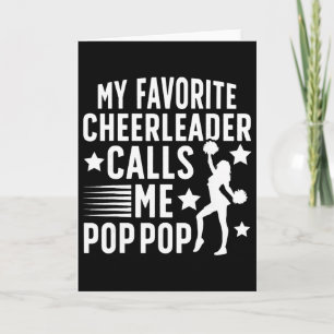 Cartão Orgulhoso Grito Pop Pop Cheerleader Pop Pop Cheerl