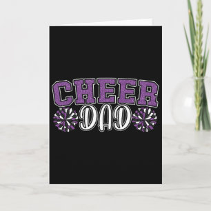 Cartão Orgulhoso Pai de Cheerleader Meu Cheerleader Favor