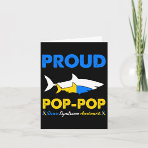 Cartão Orgulhoso Pop Pop Tubarão Conscientização Síndrome