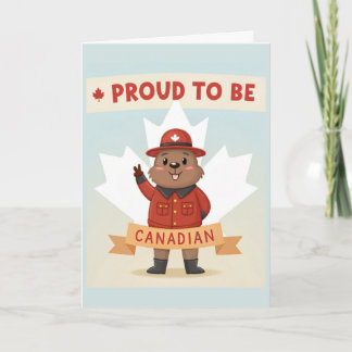 Cartão Orgulhoso por Ser Canadense