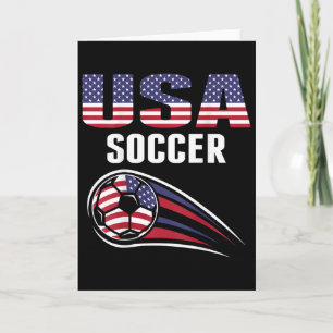 Cartão Orgulhoso Torcedor Time Futebol América Bandeira E