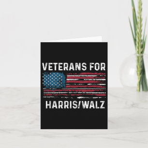 Cartão Orgulhosos Veteranos Para Kamala Harris Tim W 2024