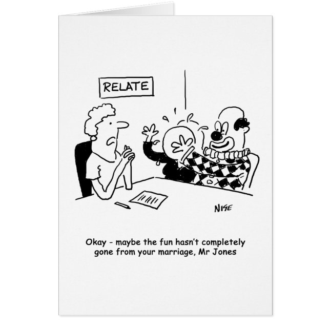 Cartão Orientação do casamento. Diversão não foi completa (Frente)