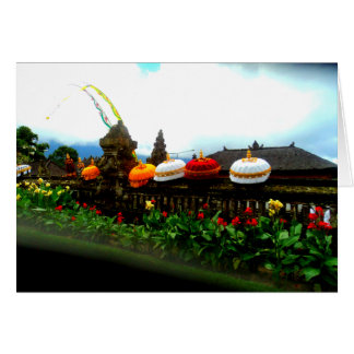 Cartão Original do respingo de Bali do guarda-chuva