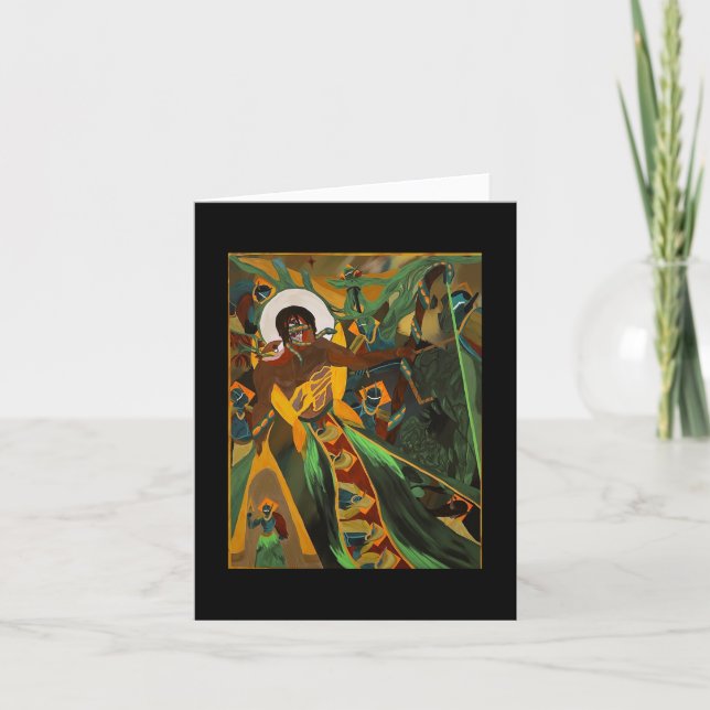 Cartão Original watercolor painting (Frente)