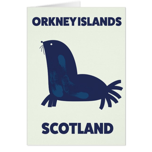 Cartão Orkney Islands, Escócia (Frente)