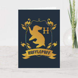 Cartão Ornamentado HUFFLUFF™ House Crest