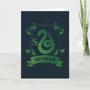 Cartão Ornamentado SLYTHERIN™ House Crest