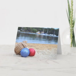 Cartão Ornamentos na praia