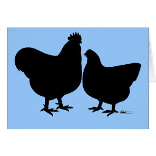 Cartão Orpington Silhouette