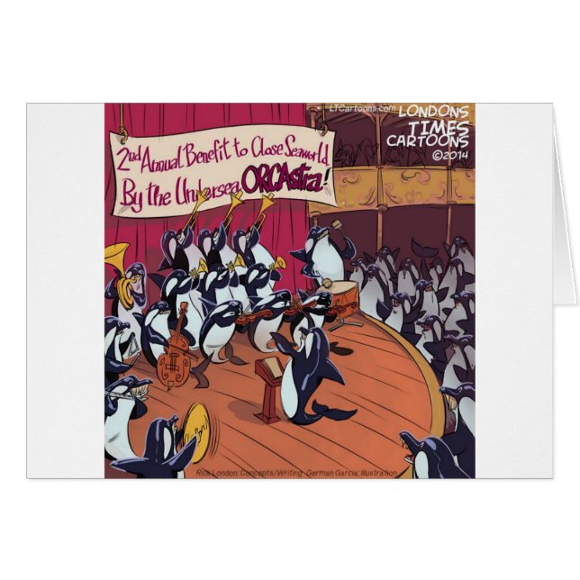 Cartão Orquestra Orca Divertida (Frente Horizontal)
