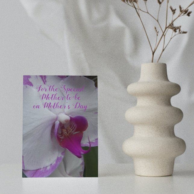 Cartão Orquídea em Flor Mãe de Flor Mãe (In Situ)