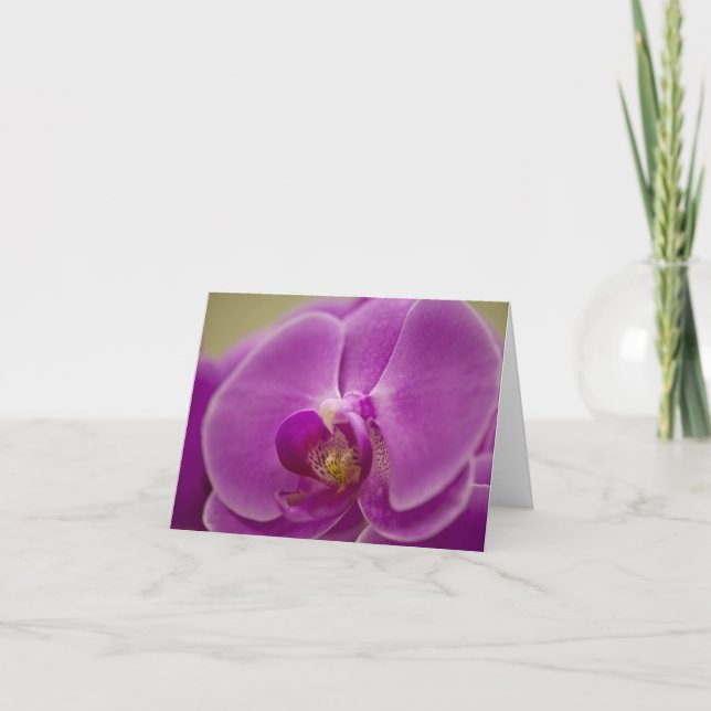 Cartão Orquídea Roxa (Frente)