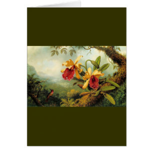 Cartão Orquídeas amarelas