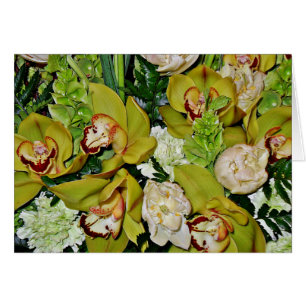 Cartão Orquídeas Verdes do Amor