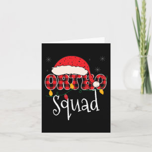Cartão Ortho Squad Xadrez Diversão Natal Ortopedicia Trip