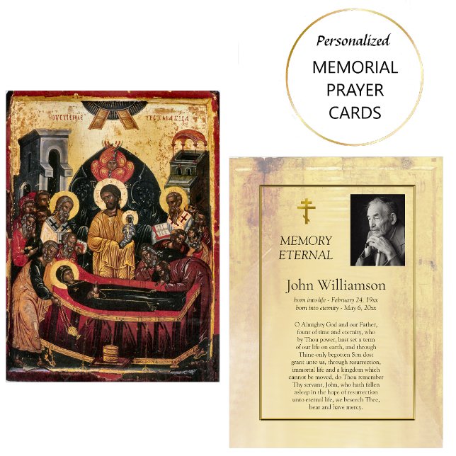 Cartão Ortodoxo Cristão de Oração de Ícone Funcion (Criador carregado)