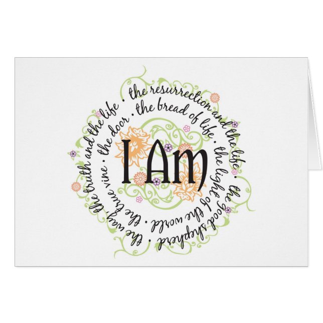 Cartão os 7 eu sou indicações (Frente horizontal)