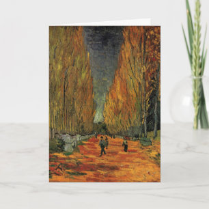 Cartão Os Alyscamps (Cemitério) por Vincent van Gogh