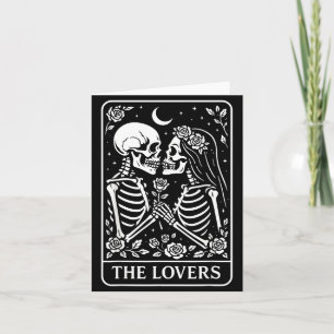 Cartão Os Amantes Esqueleto Amor Casais Casamento Gótico