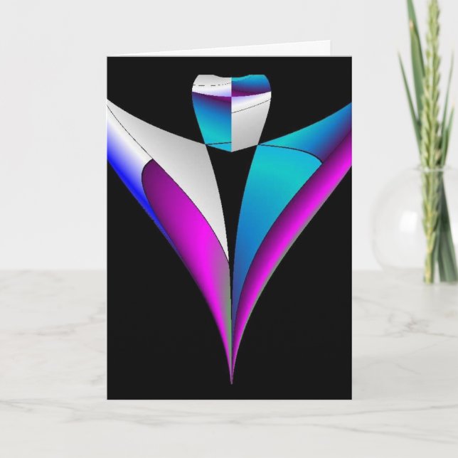 Cartão Os anjos olham sobre você (Frente)