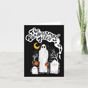 Cartão Os Arquivos Paranormais Fantasma do Cemitério