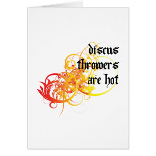 Cartão Os atiradores de disco estão quentes