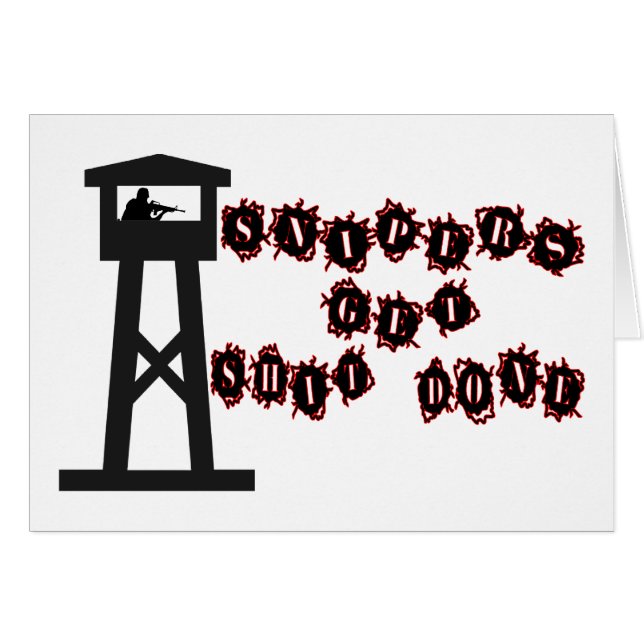 Cartão Os atiradores furtivos obtêm-no feito (Frente Horizontal)