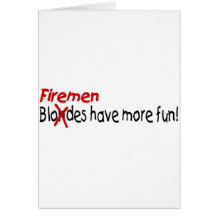 Cartão Os bombeiros têm mais divertimento