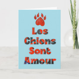 Cartão Os Cães São Amor – Carta de simpatia