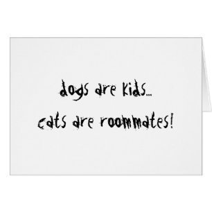 Cartão Os cães são miúdos