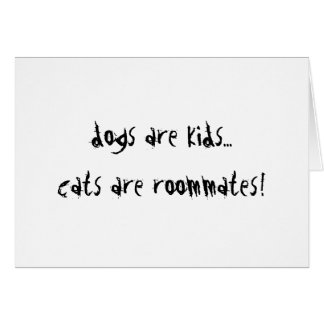 Cartão Os cães são miúdos