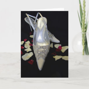 Cartão Os calçados de casamento