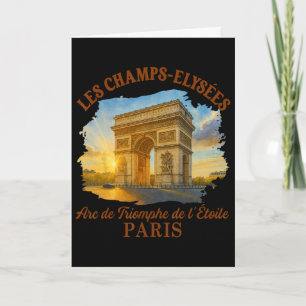Cartão Os Campos-éliseos Paris Viagem Encontre-me Em Pari