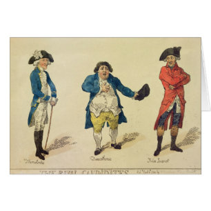 Cartão Os candidatos rivais